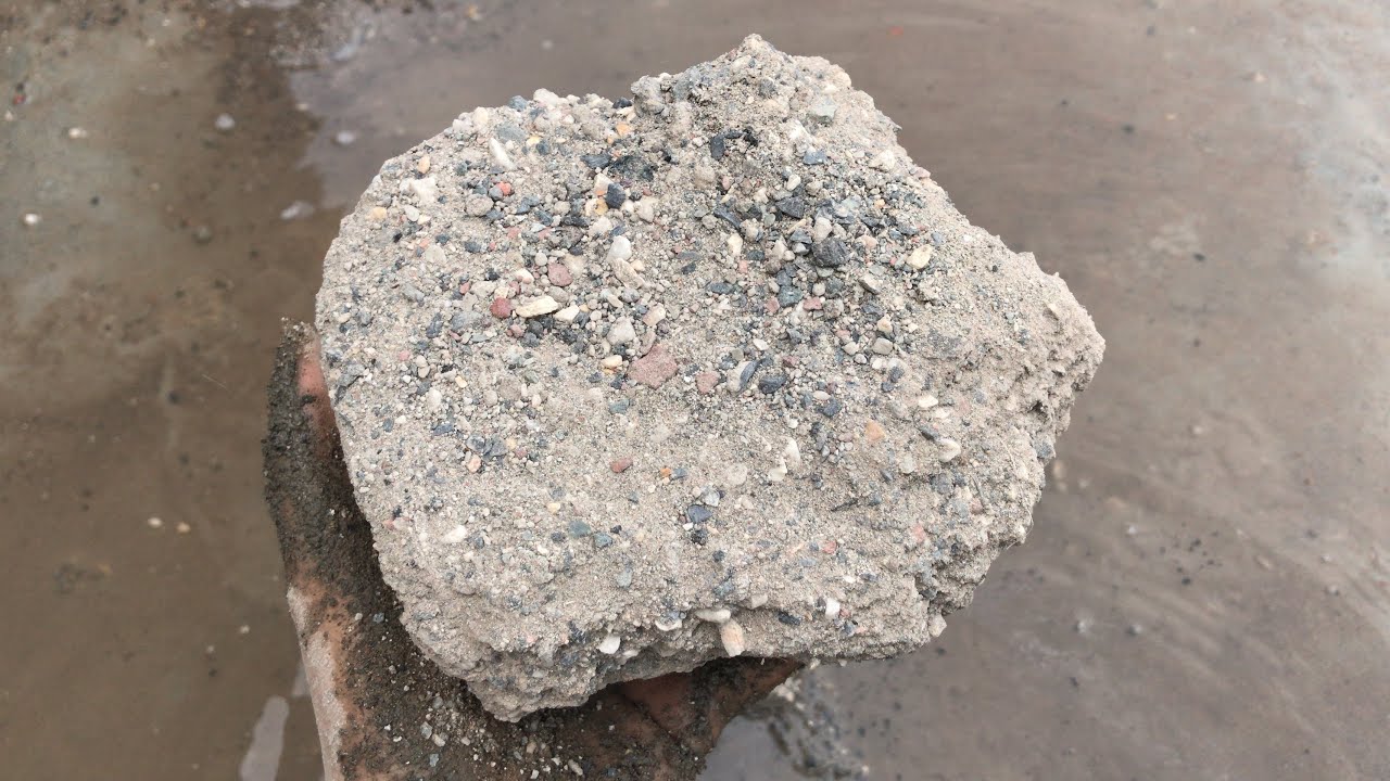 New crumbling video of multi stone sand cement dry crumbling on wet floor satisfying crumbling 🔥