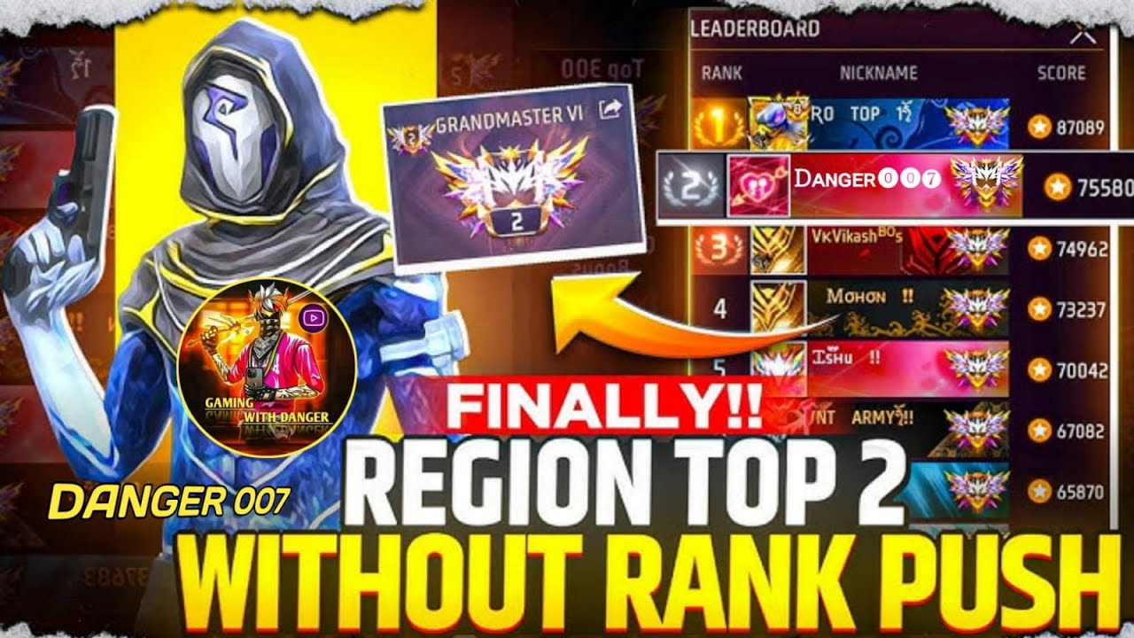 5k TARGET || New Season Grandmaster Top 1 PUSH...SNIPER KING ?? Free Fire LIVE