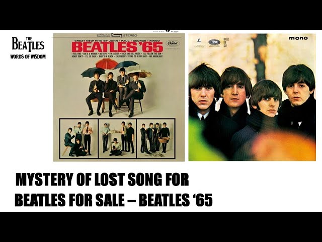 Mystery lost song for Beatles '65 - Beatles For Sale - YouTube