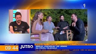 Jutro-Serija Popadija Od Jeseni Na Prva Tv,Gosti Nikola Milenković I Nikola Trišić Kruševac Geto