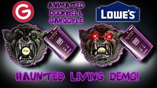 Gemmy Animated Doorbell Gargoyle Demo! @TKArchives9