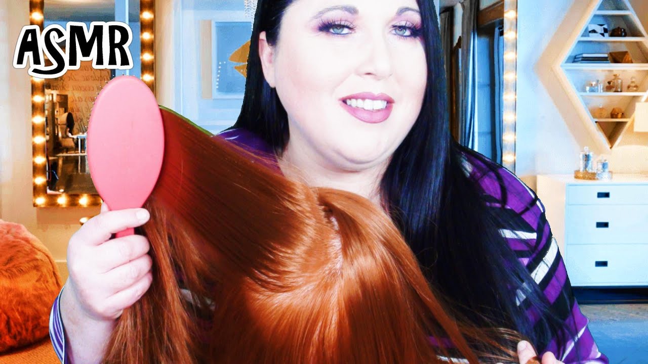 ASMR Brushing Your Hair Before Bed Roleplay (Hair Play, Scalp