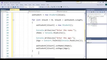 IS303 C# search an array of objects