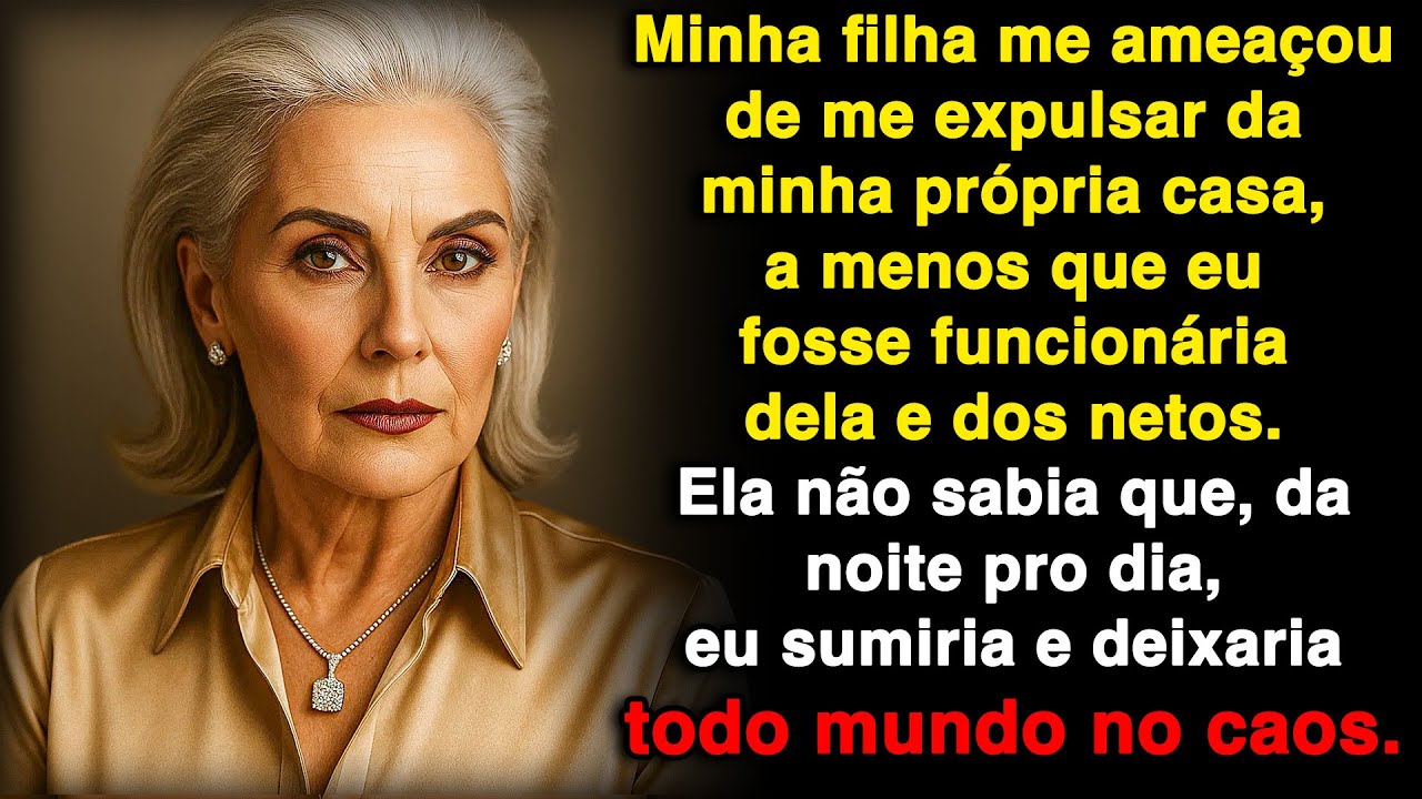 Minha filha me ameaçou de me expulsar se eu não fosse sua funcionária gratuita!