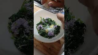 Frittatina alle erbe e fiori di cipollina 💐