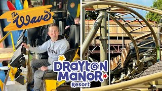 Drayton Manor The Wave FIRST RIDE & NEW Coaster Construction Update!