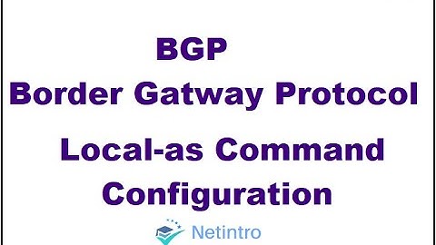 BGP Local-as Configuration