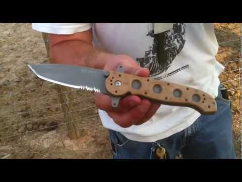 Video CRKT M16-14ZSF Tanto Cut Test - youtube