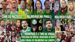 TORCIDAS DO BRASIL AO PALMEIRAS 4X0 LDU E COM VERDAO NA FINAL DA LIBERTADORES - É O TIME DA VIRADA