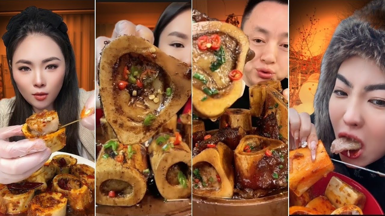 Mouthwatering Beef Bone Marrow Mukbang – Rich, Tender & Addictive!