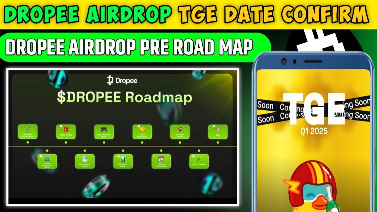 Dropee Airdrop TGE Date Confirm  | Dropee Airdrop Pri Road Map | Dropee Airdrop New Update