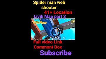 Spider Man Web Shooter All 41+ Location BGMI / Web Shooter All Location IN Livik Mode BGMI New Part3