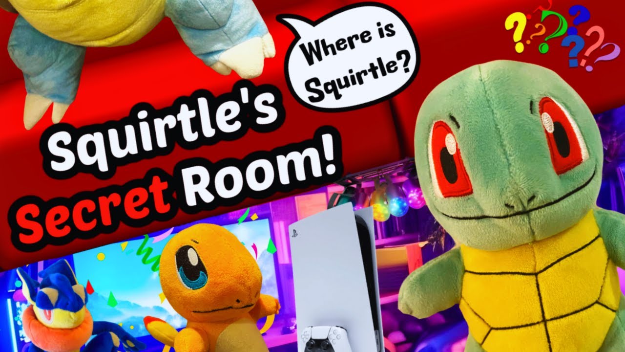 Squirtle's Secret Room! - Pokemon Plush Pals