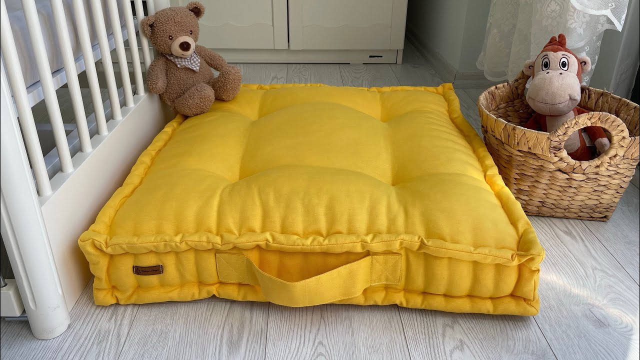 Изготовление напольной подушки из печенья | Очень красивая подушка сшита 🍪