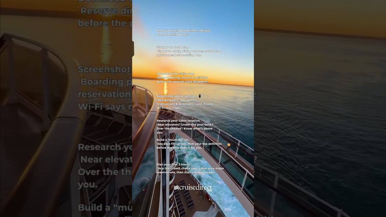 Cruise planning tip 💡