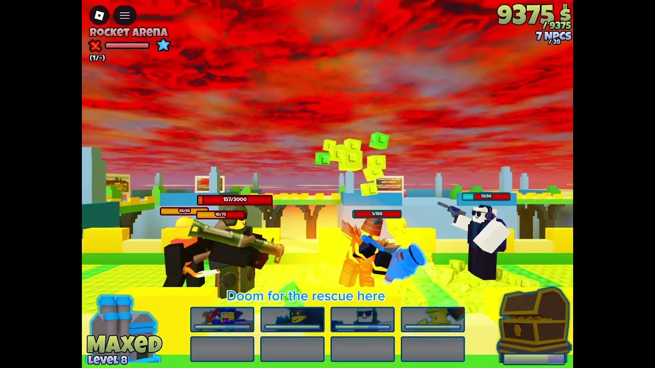 Silly squad vs chapter 1 bosses (the battle bricks)