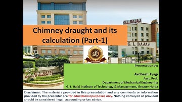Chimney draught and its calculation (Part 1)