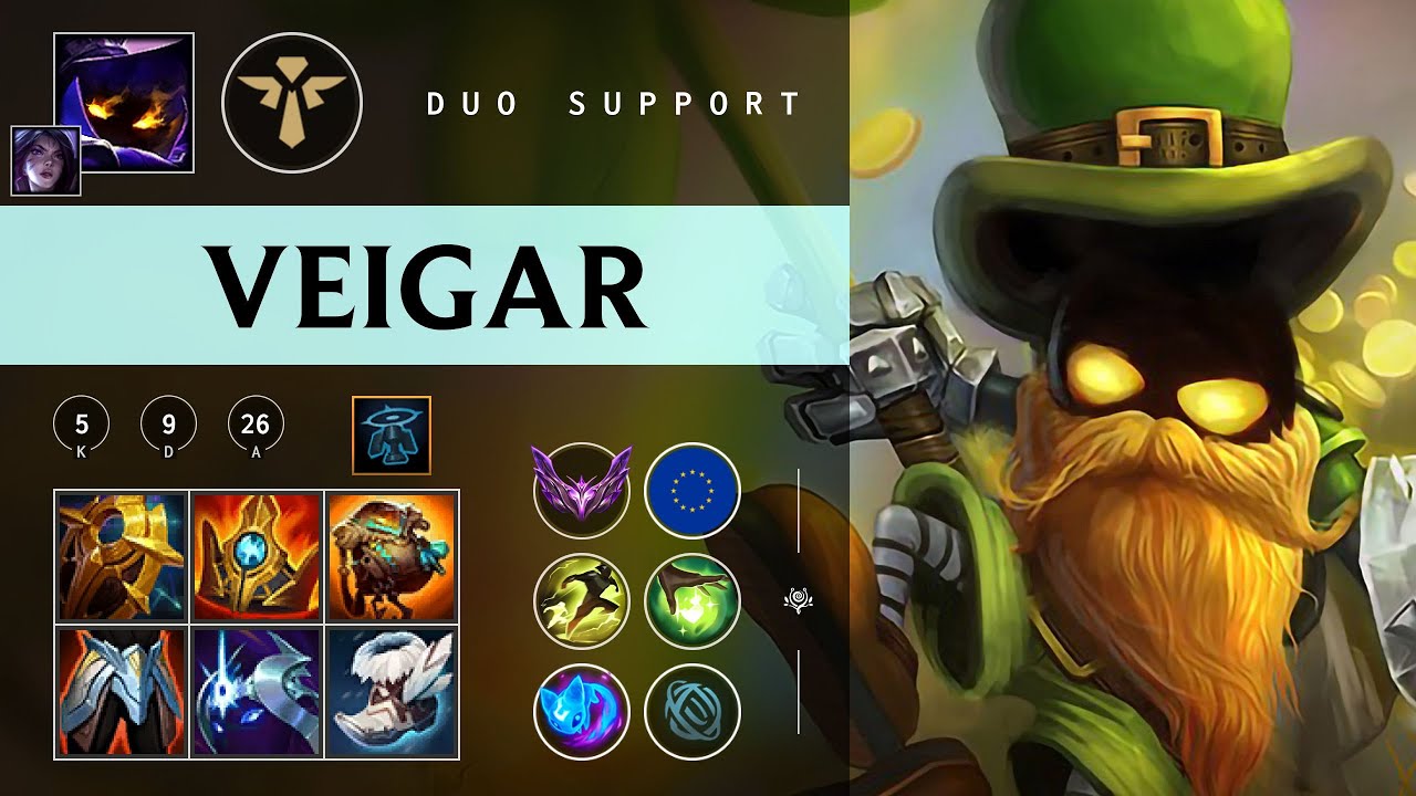 Veigar Support vs Blitzcrank - EUW Master Patch 26.02