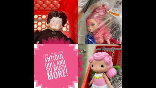 Thrift store doll hunt haul antique doll found! Barbie Secret Crush