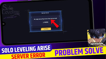 Fix✅ Solo Leveling Arise An App Security Error Has Occurred || Solo Leveling Server Error 10009