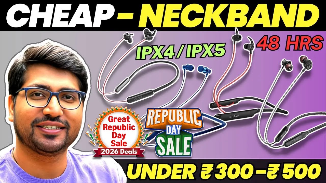 [TOP 3]🔥Best Neckband Under 500 in India🔥Best Budget Earphones 2026🎧📱