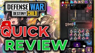 DESTINY CHILD: DEFENCE WAR | Random Dice Improved. Is it Tower Defence? [First Impressions/Review] screenshot 5