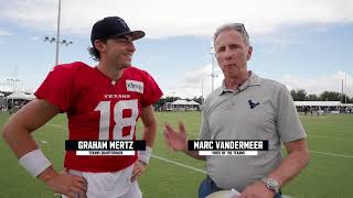 Graham Mertz on Preseason Year 2 and the Texans QB Room Texans Radio