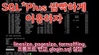Changing the prompt and formatting to use SQLPlus conveniently