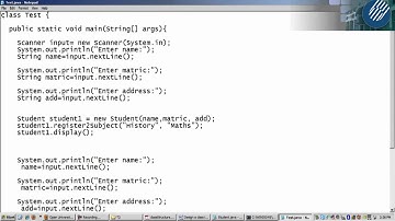 [T] CBOP3203 Tutorial 2: Writing Java Class Programs and Objects Creation Part 8