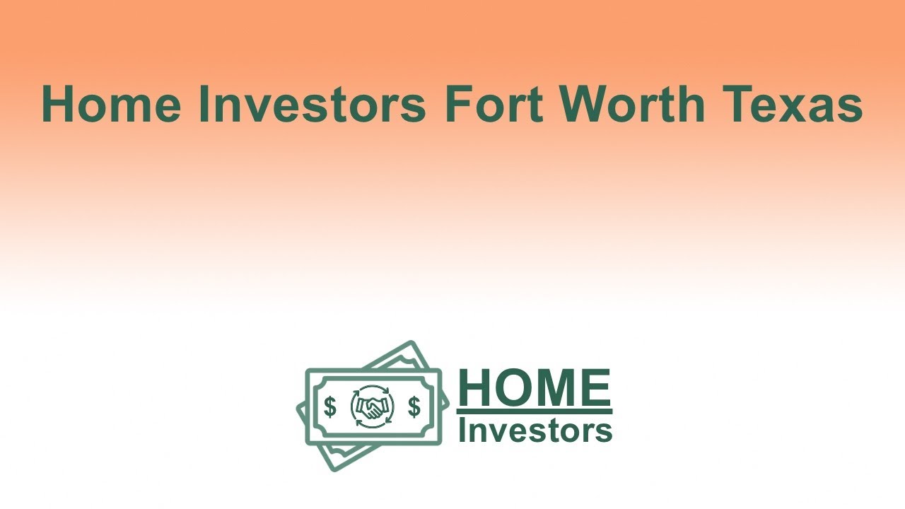 Home Investors Fort Worth Texas | 833-708-0999