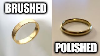 Don't Make This Mistake - Wedding Bands Brushed vs Polished Gold Finish