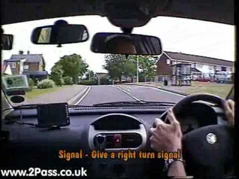 Video Driving Lesson 6 Turning Right         www.2pass.co.uk