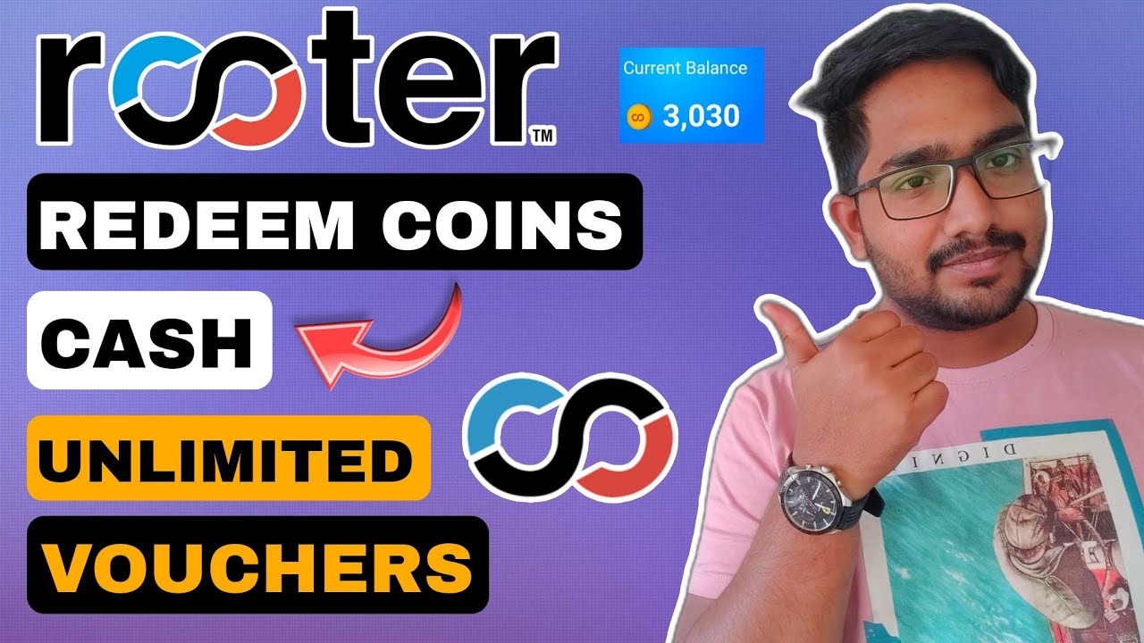 How to redeem coins to cash in Rooter || In Telugu