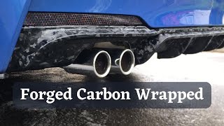 VviVid Forged Carbon Fibre Wrap Rear Diffuser | BMW M Performance Diffuser