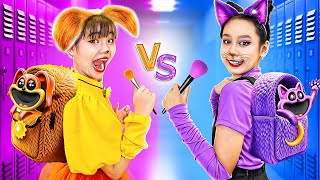 One Colored Makeover Challenge! Catnap Vs Dogday - Funny Stories About Baby Doll