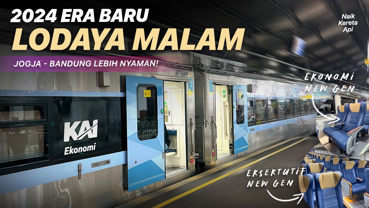 PILIHAN TERBAIK PERJALANAN MALAM KE BANDUNG 😍 Cobain KA Lodaya New Generation Solo - Bandung