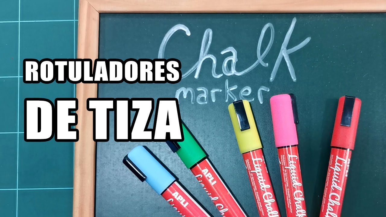 ROTULADORES BORRABLES DE TIZA LÍQUIDA. - YouTube
