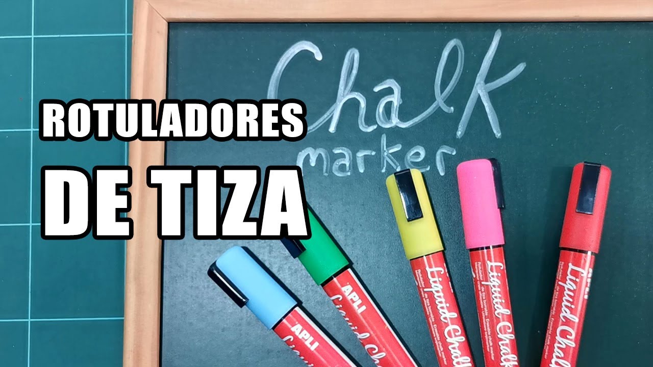 ROTULADORES BORRABLES DE TIZA LÍQUIDA.