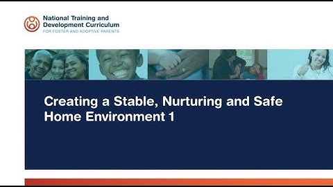 NTDC Classroom: Creating a Stable, Nurturing and Safe Home Environment – Kitchen Scene 1 (AD)