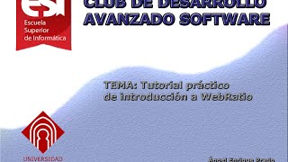 Tutorial práctico de introducción a WebRatio - 8jul2014