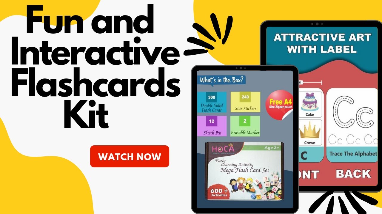 600+ Activities Flashcards Kit | HOCA Fun and Interactive Learning Flashcards Kit
