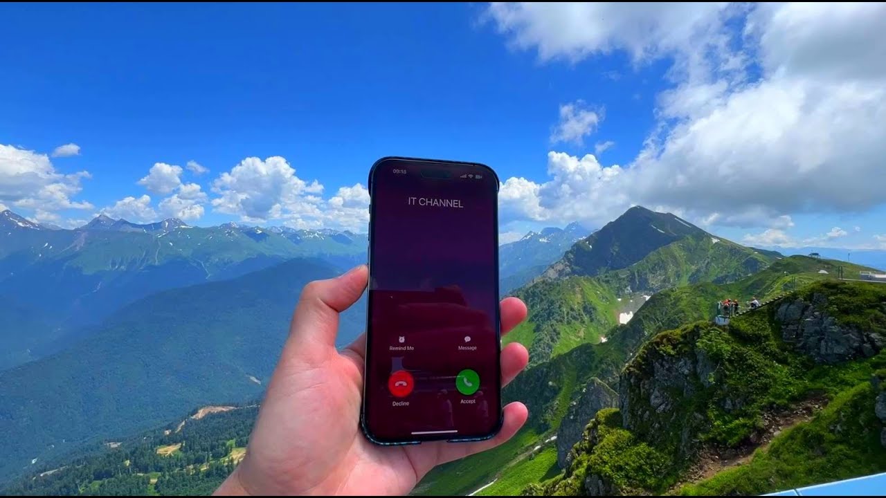 Incoming call high in the mountains - YouTube