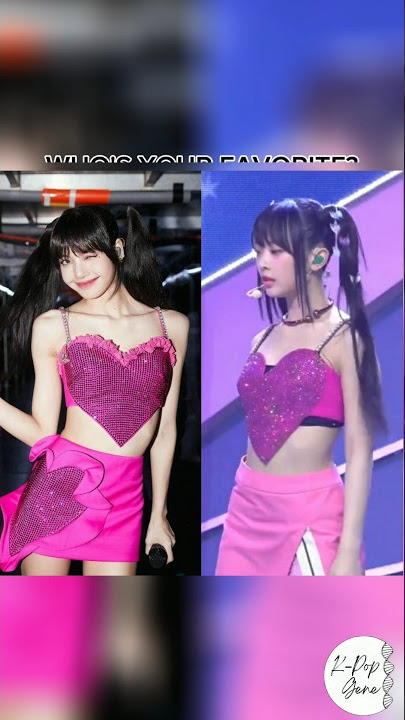 BLACKPINK LISA & NEWJEANS HANNI share the same fashion taste #blackpink #newjeans #kpop #outfit #fyp