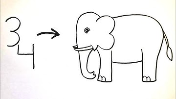 34 elephant drawing. Elephant drawing. How to draw Elephant drawing easy step by step.