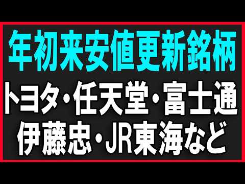 年初来安値更新銘柄見ていく！株式テクニカルチャート分析