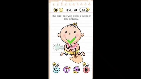 Brain Test Tricky Puzzle Level - 98 Solution Walkthrough (iOs Android) games