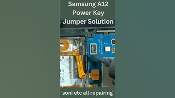 Samsung A12 Power Key Jumper Solution #smartphone #repair