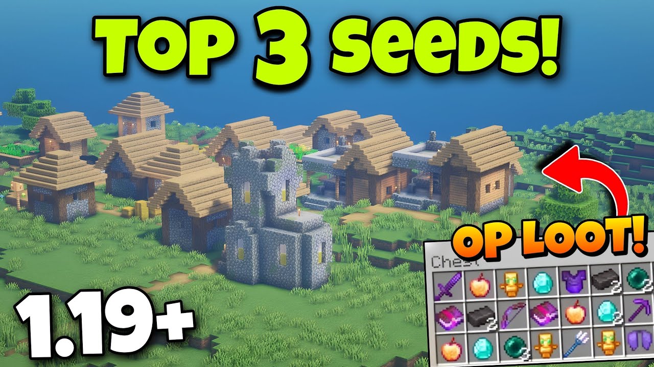 Top 3 God Seeds For Minecraft 1.19 Pocket Edition And Bedrock || Seed ...