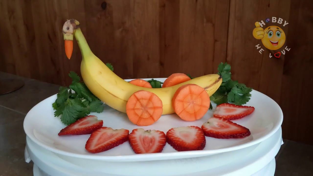 Banana Duck - How to Make Banana Decoration - YouTube