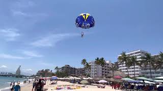 Parasail Landing In Puerto Vallarta